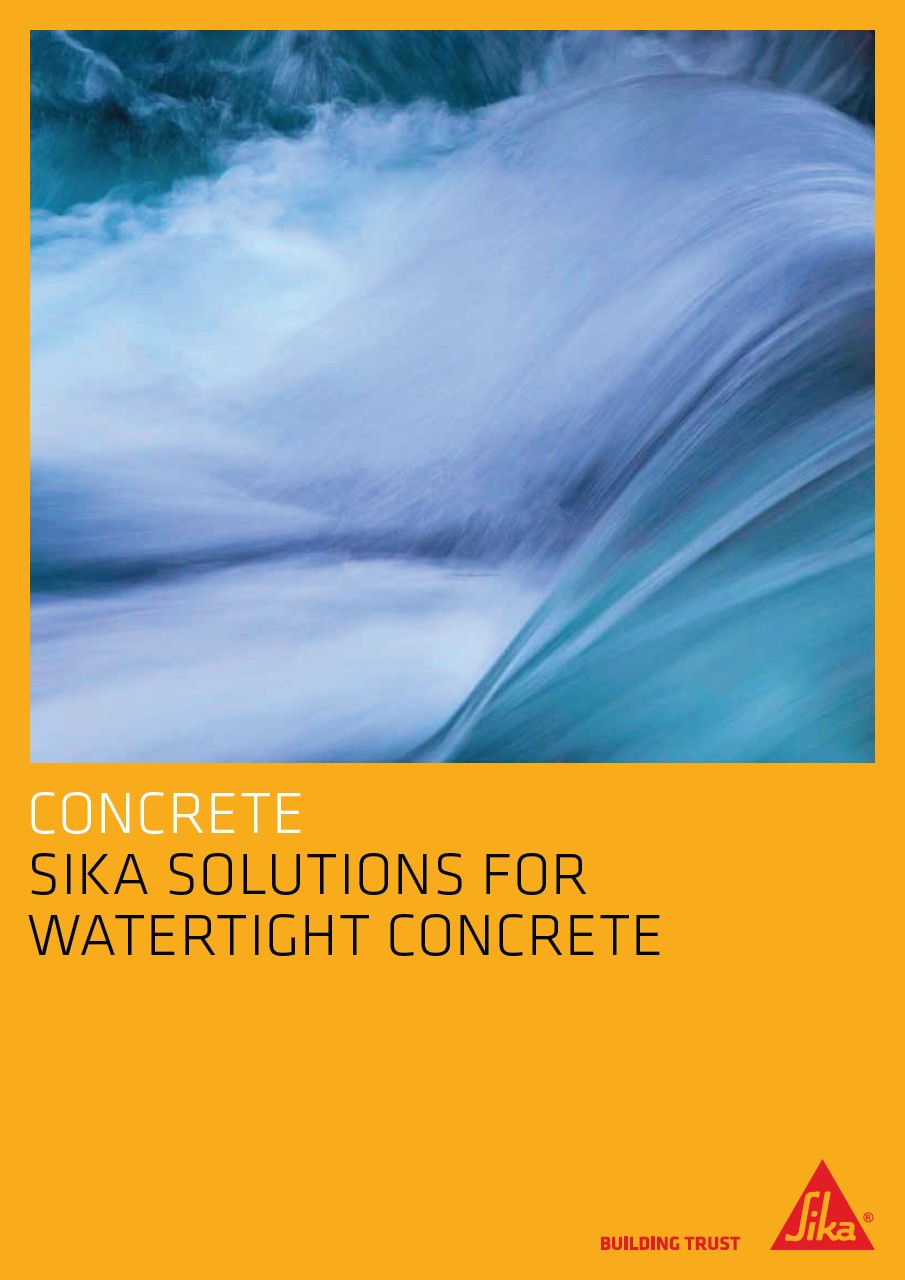Sika Solutions For Watertight Concrete Brochure Pdf