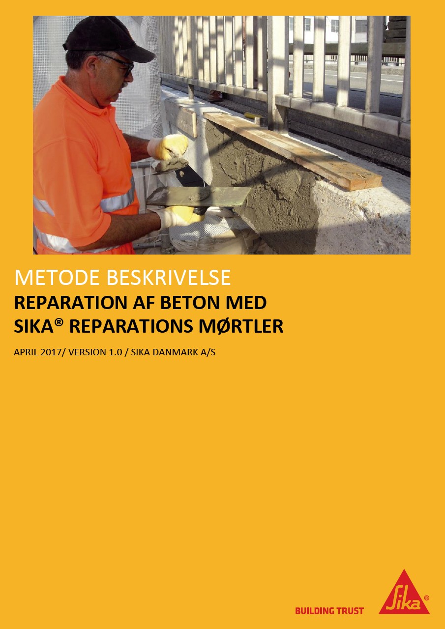 Reparation af beton - Metodebeskrivelse
